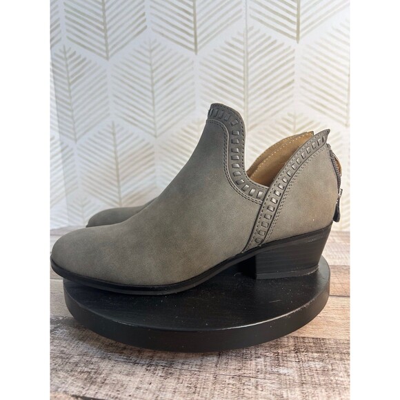 New Directions Ankle Booties Grey Size 7 Amaley - Picture 3 of 7